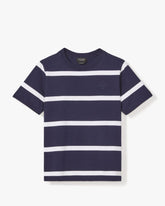 Montauk Stripe Logo Tee