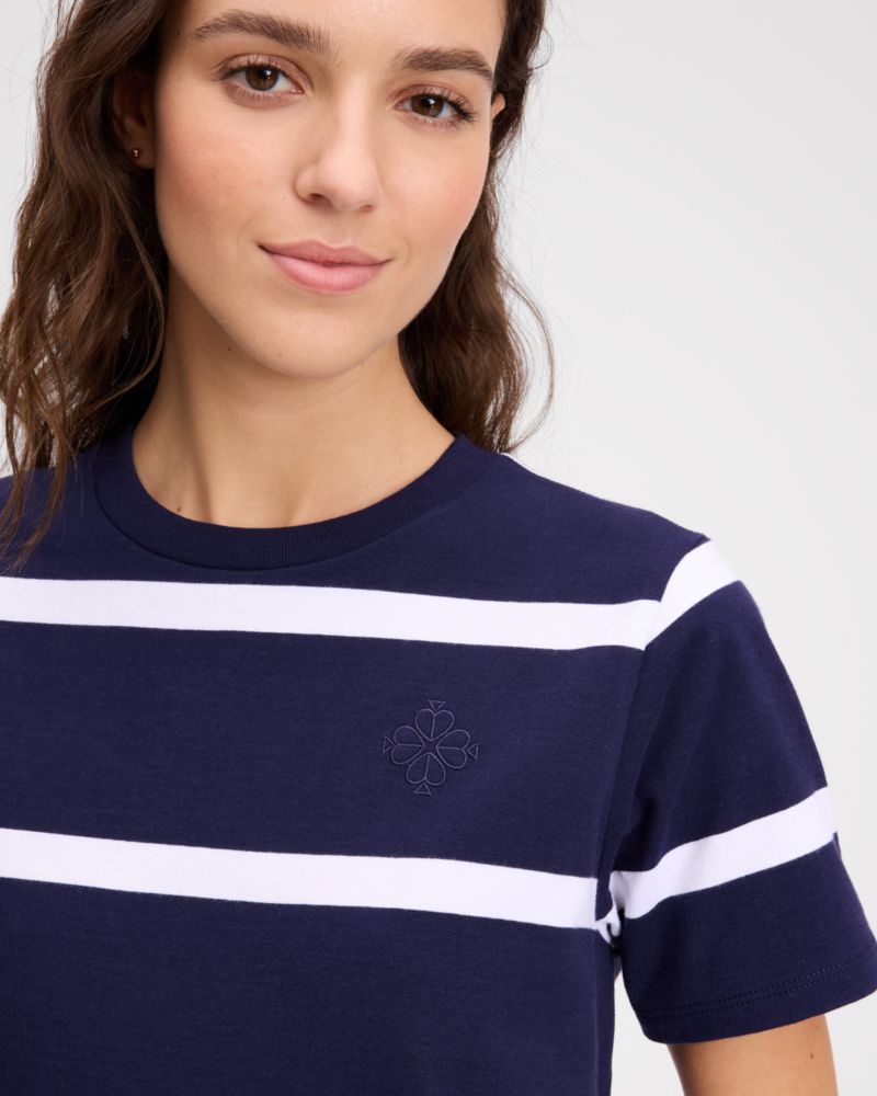 Montauk Stripe Logo Tee