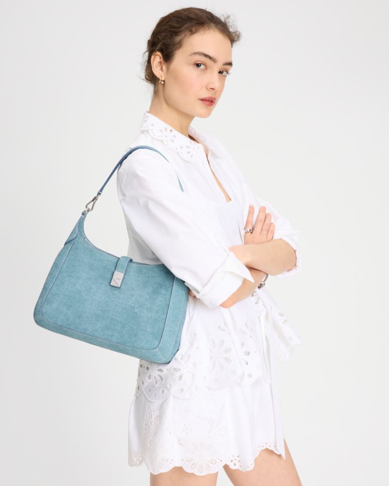 Deco Denim Hobo Bag
