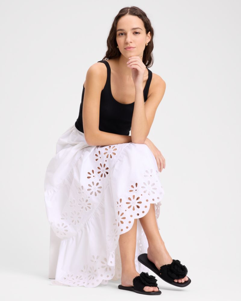 Flourish Canvas Flat Sandals