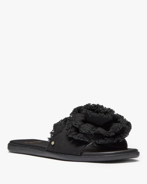 Flourish Canvas Flat Sandals