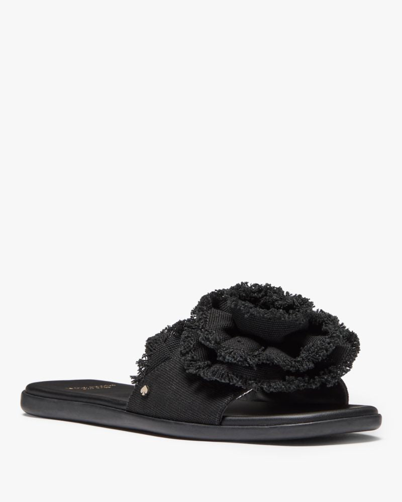 Flourish Canvas Flat Sandals