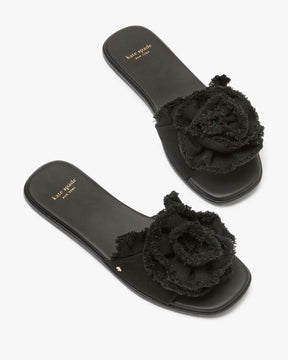 Flourish Canvas Flat Sandals
