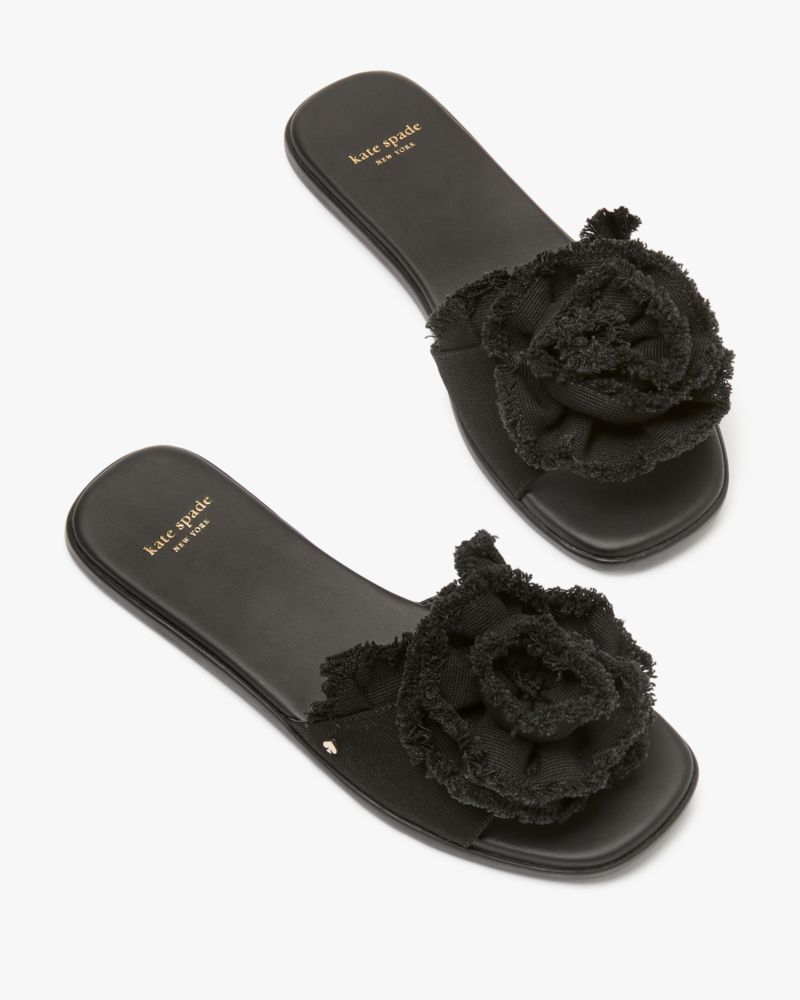Flourish Canvas Flat Sandals