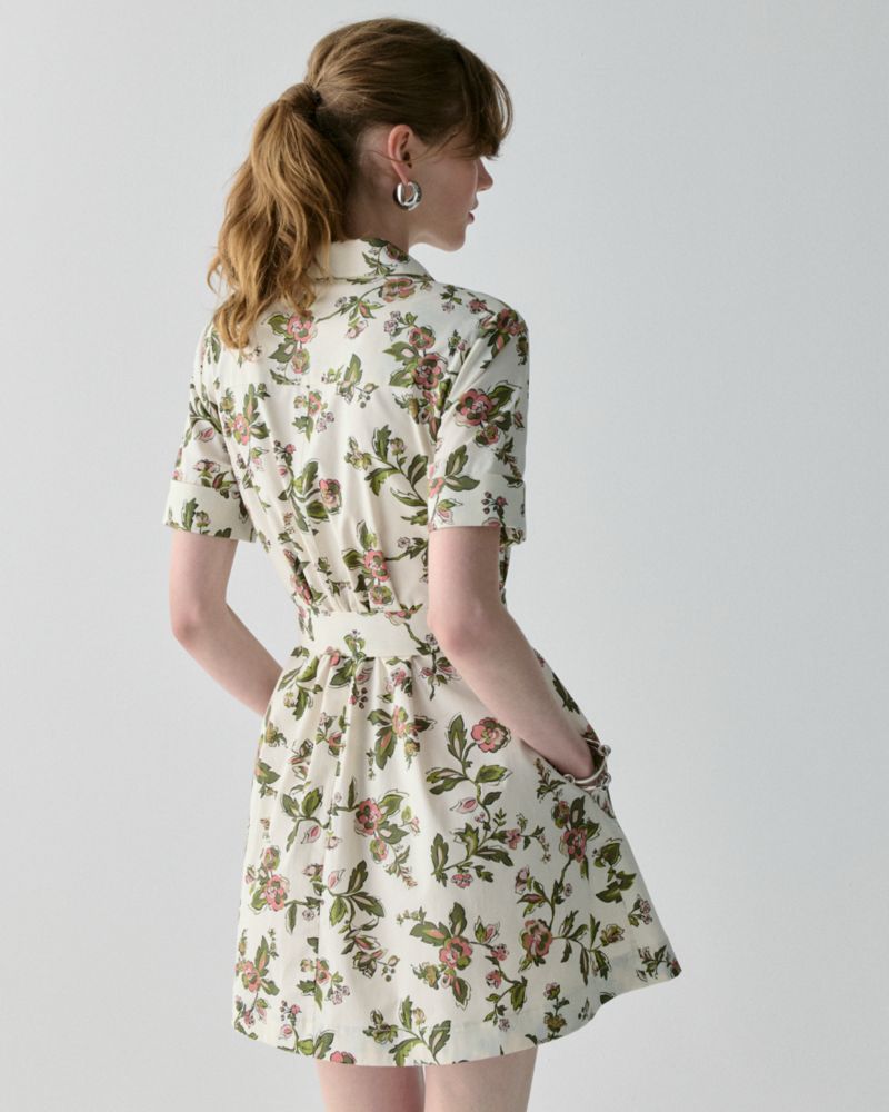 Forest Blooms Shirt Dress