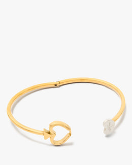 Statement Spade Hinge Bangle