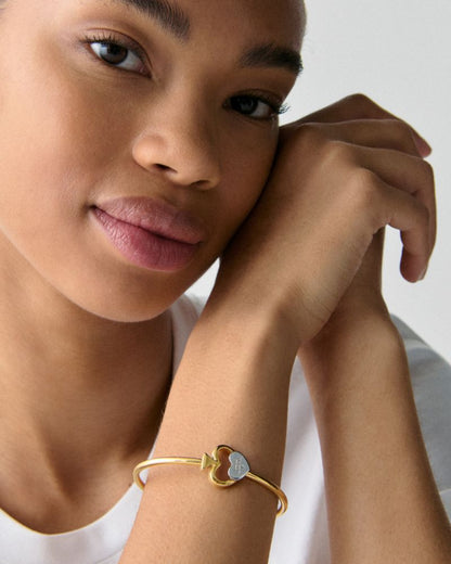Statement Spade Hinge Bangle