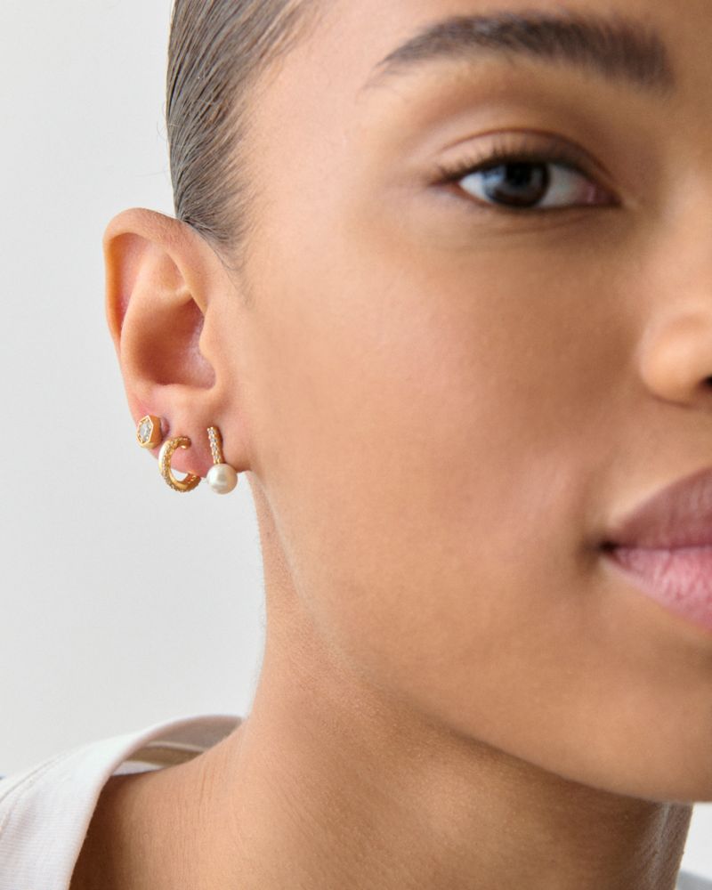 Bit Of Shine Studs And Huggies Set