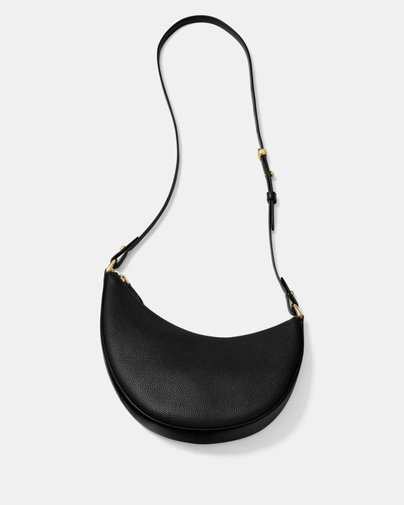 Duo Crinkle Metallic Leather Crossbody Bag