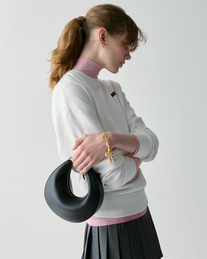 Duo Crinkle Metallic Leather Crossbody Bag