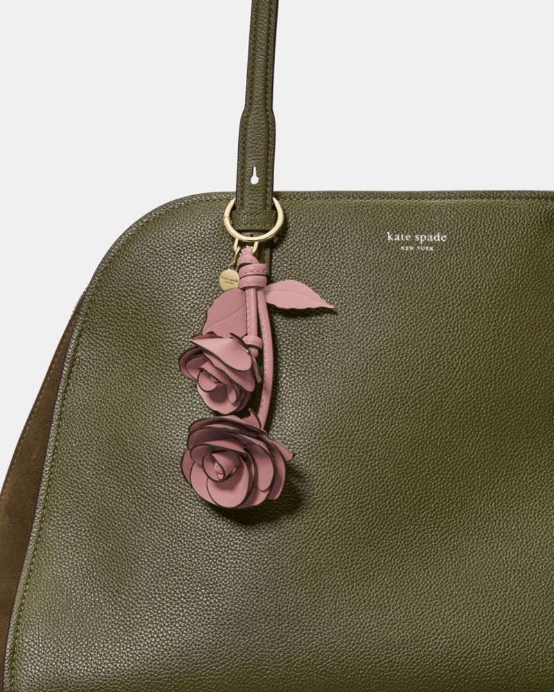 Charmed Stacked Rose Bag Charm