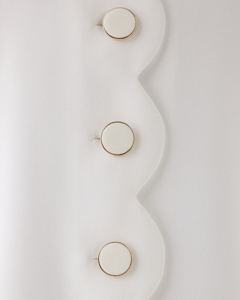 Scallop Shift Dress