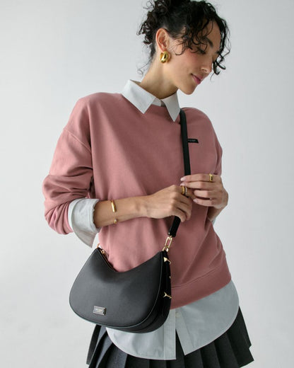 Liv Crinkle Patent Convertible Shoulder Bag