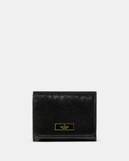 Bridget Crinkle Patent Small L-zip Wallet