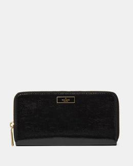 Bridget Crinkle Patent Large Continental Wallet