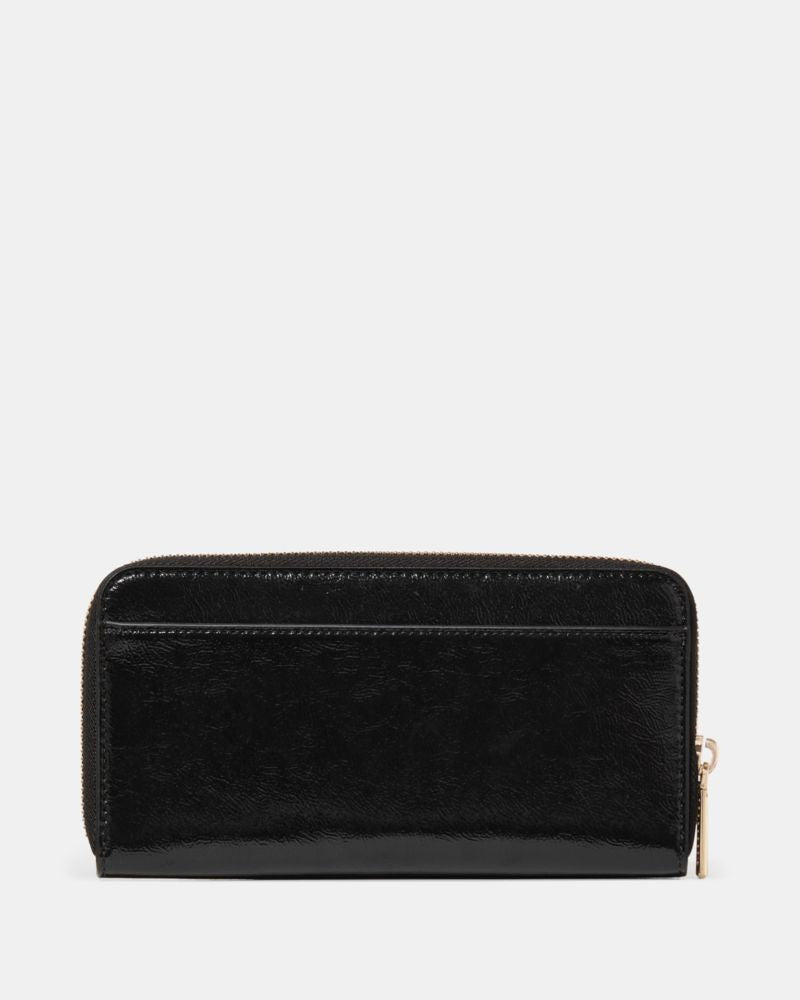 Bridget Crinkle Patent Large Continental Wallet