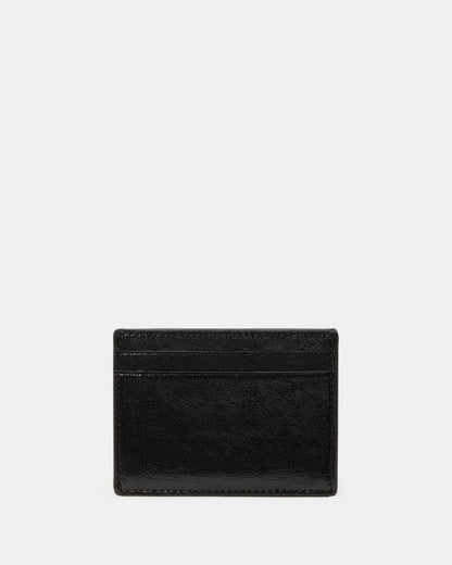 Bridget Crinkle Patent Small Slim Card Holder
