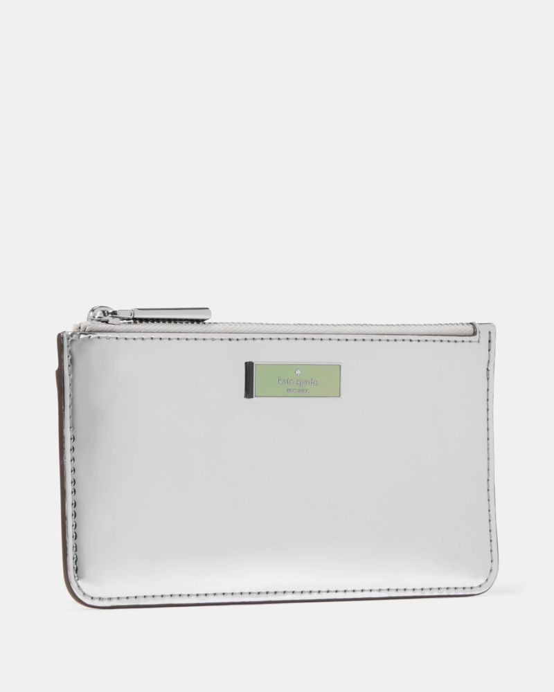 Bridget Mirror Metallic Large Slim Card Holder