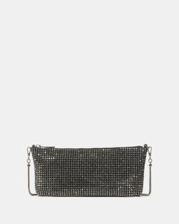 Andie Faux Crystal Mesh Small Shoulder