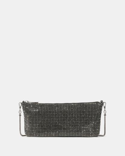 Andie Faux Crystal Mesh Small Shoulder
