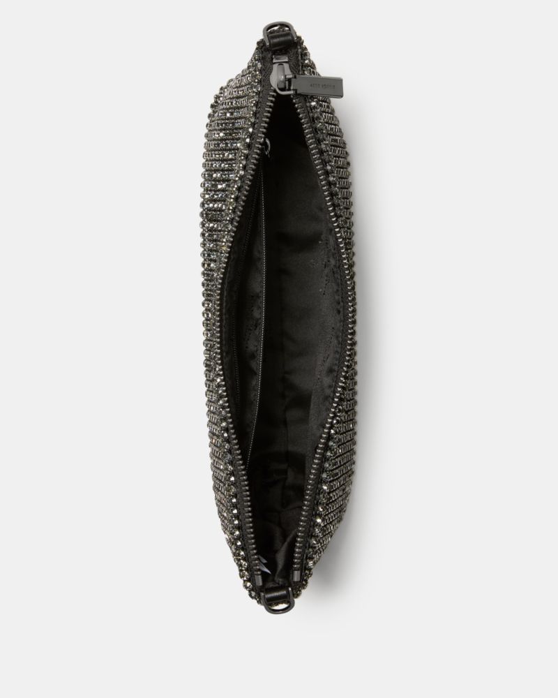 Andie Faux Crystal Mesh Small Shoulder