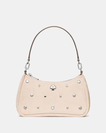 Kayla Suede Studs Small Convertible Shoulder Bag