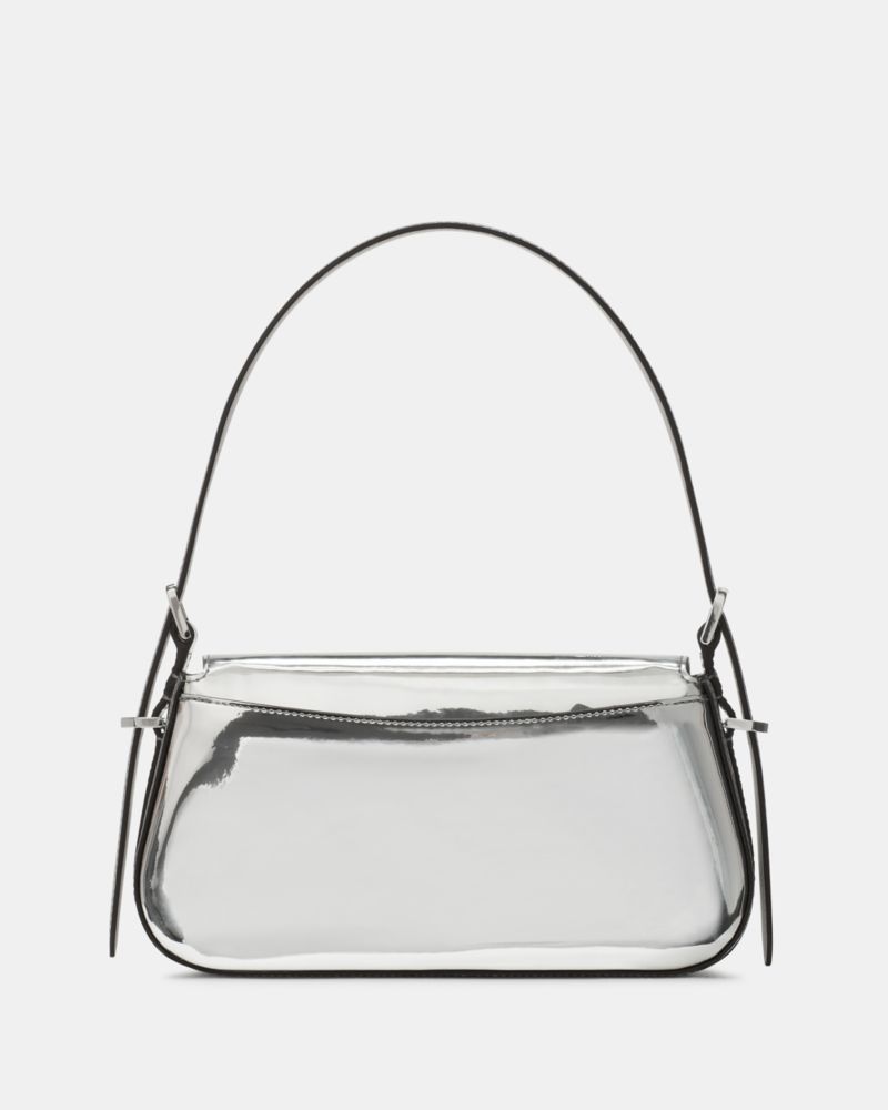 Bridget Shiny Leather Small Flap Shoulder