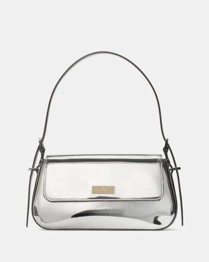 Bridget Shiny Leather Small Flap Shoulder