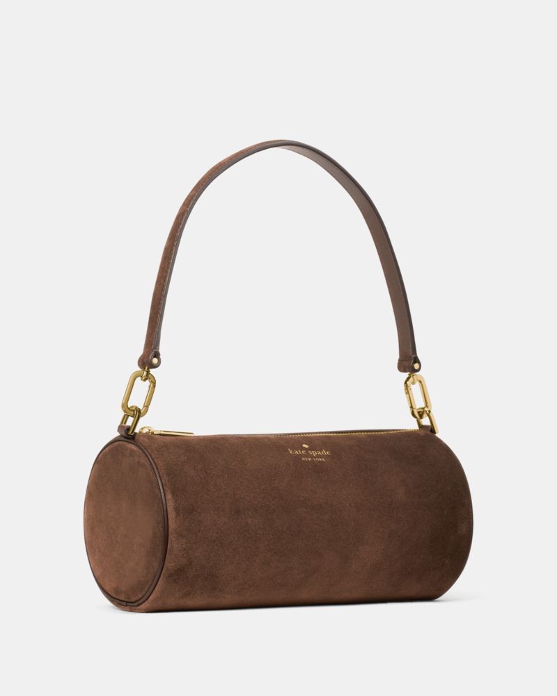 Roulette Suede Medium Shoulder Bag