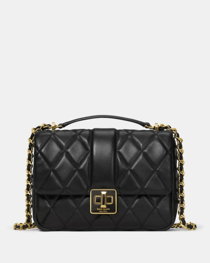 Carey Quilted Small Flap Crossbody