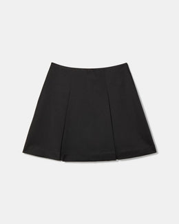 Box Pleat Mini Skirt