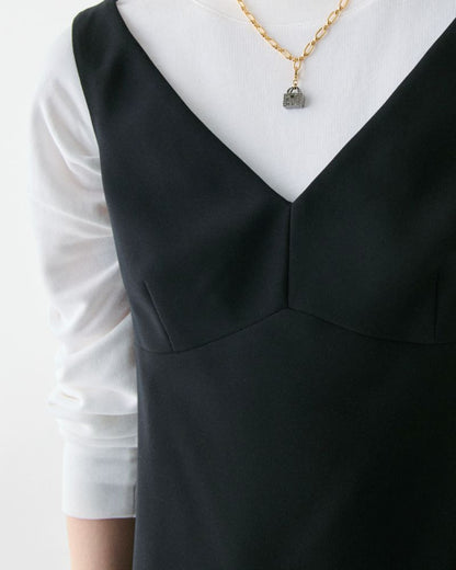 V-neck Mini Dress