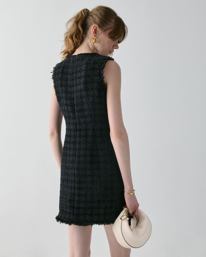 Plaza Tweed Fit And Flare Dress