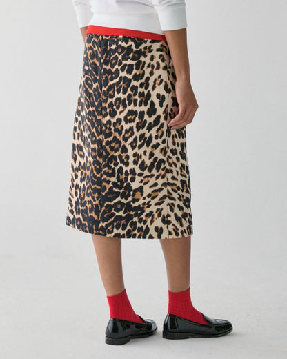 Leopard Midi Skirt