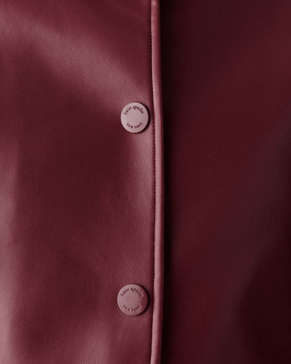 Faux Nappa Leather Jacket