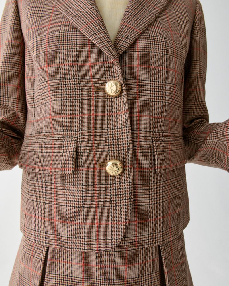 Plaid School Girl Blazer
