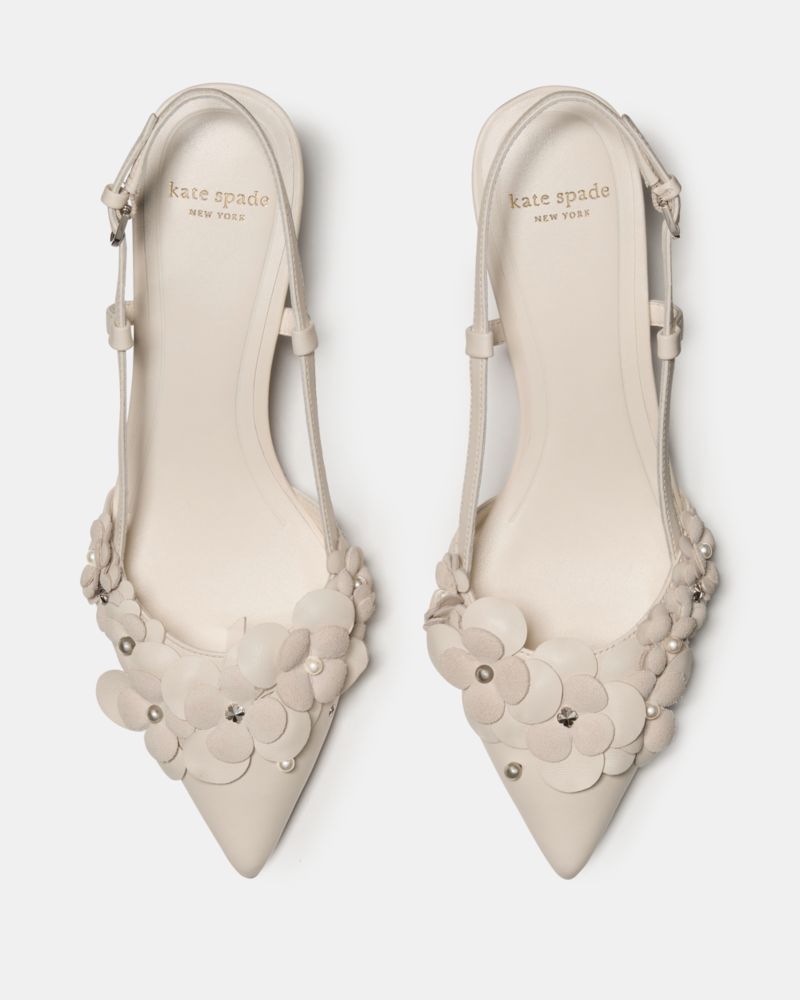 Spade Flower Garden Slingback Pump