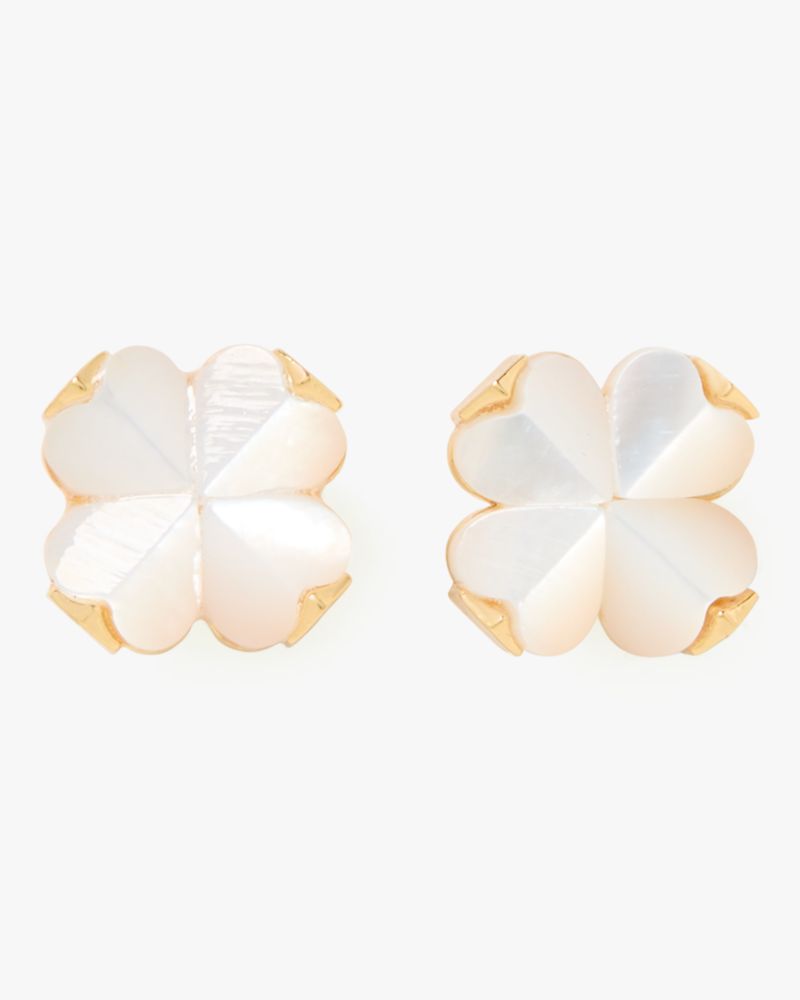 Spade Flower Studs