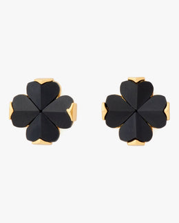 Spade Flower Studs