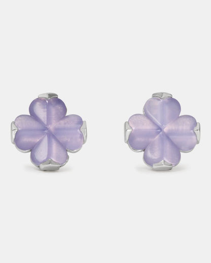 Spade Flower Studs