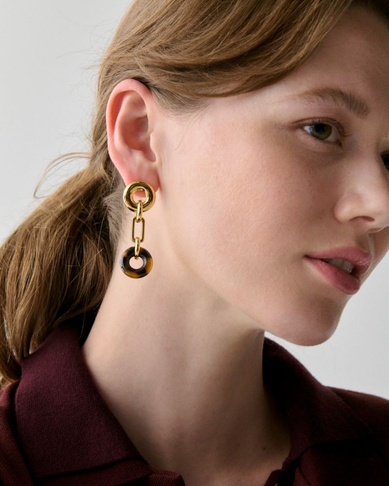 Interlock Linear Earrings