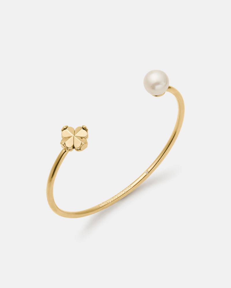 Spade Flower Pearl Cuff