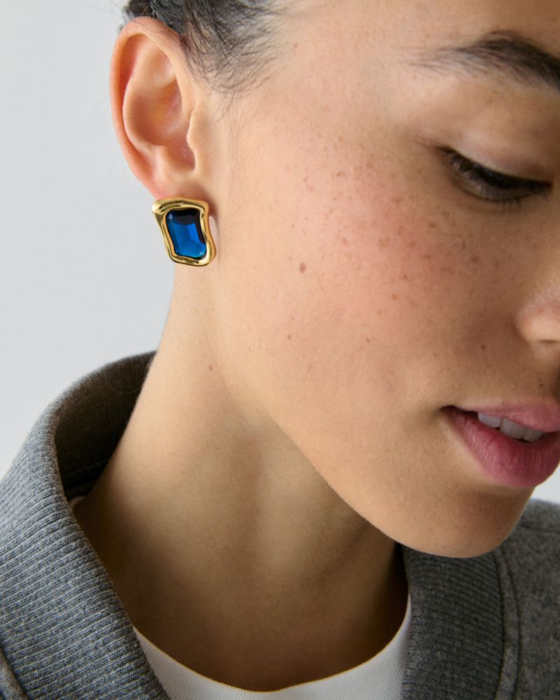 Molten Glass Statement Studs