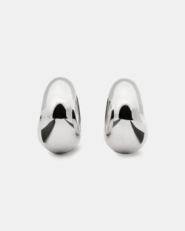 Sculpted Spade Statement Huggies