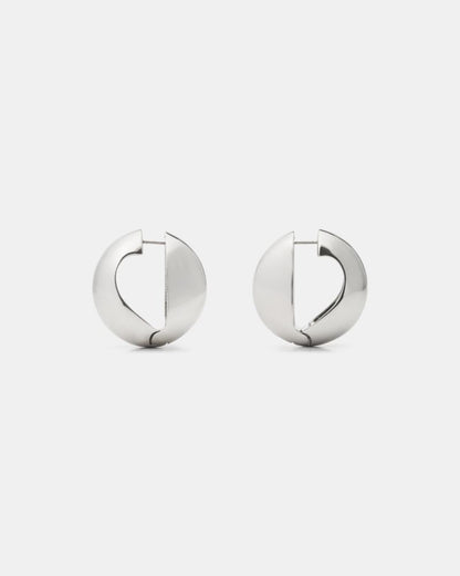 Sculpted Spade Statement Huggies