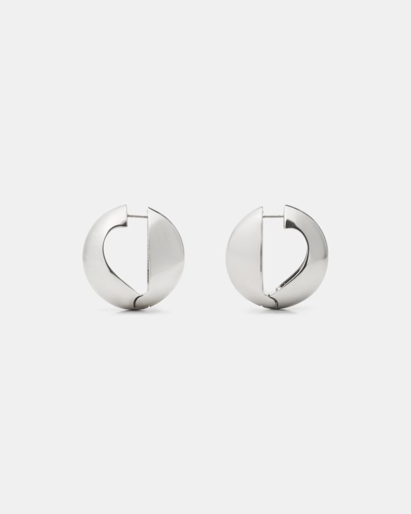 Sculpted Spade Statement Huggies