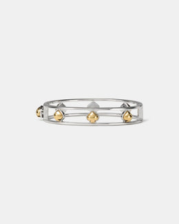 Sculpted Spade Cut Out Bangle