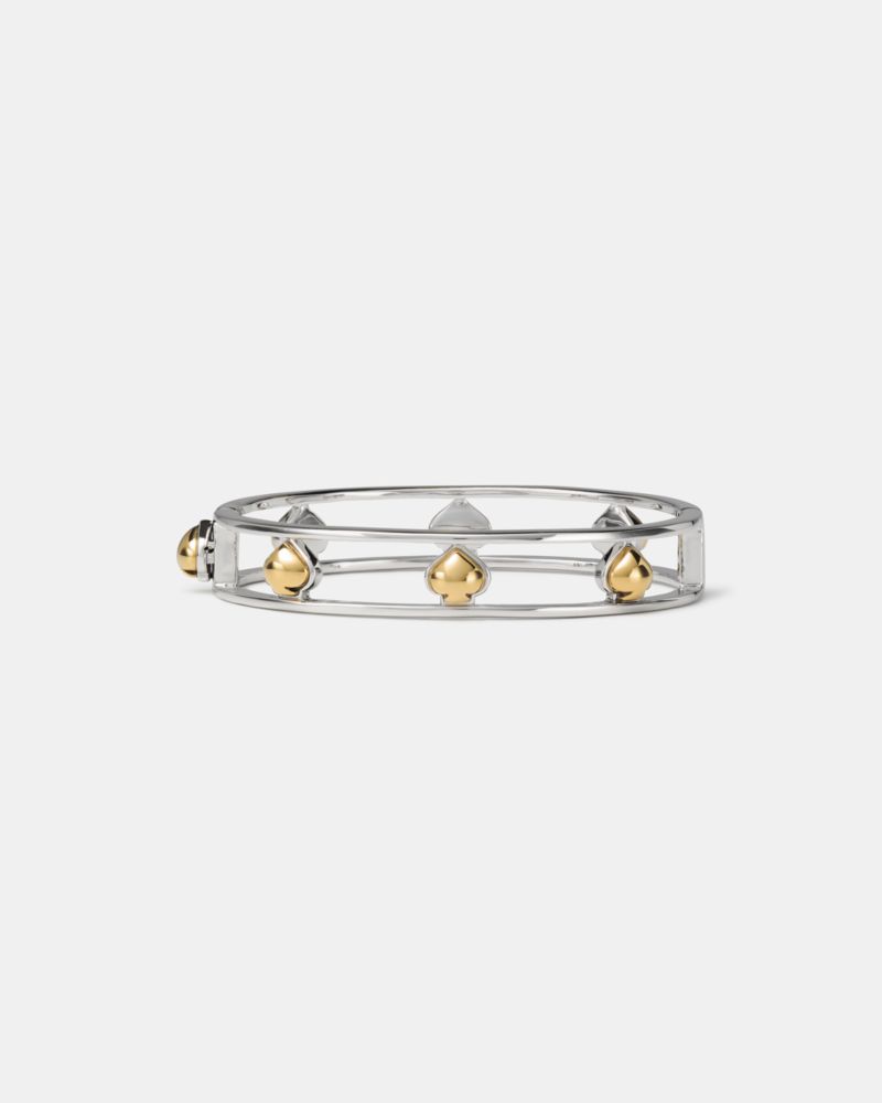 Sculpted Spade Cut Out Bangle