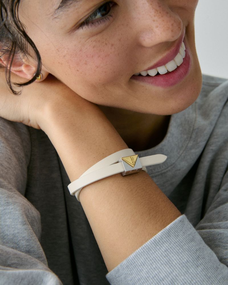 Deco Leather Wrap Bracelet