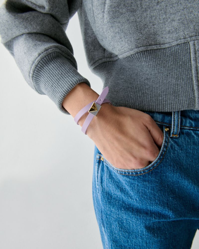 Deco Leather Wrap Bracelet